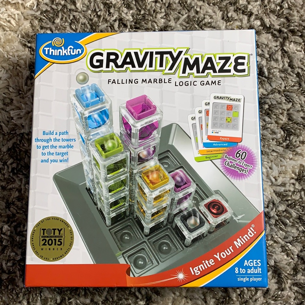 Thinkfun Gravity Maze Falling Marble Logic Game New